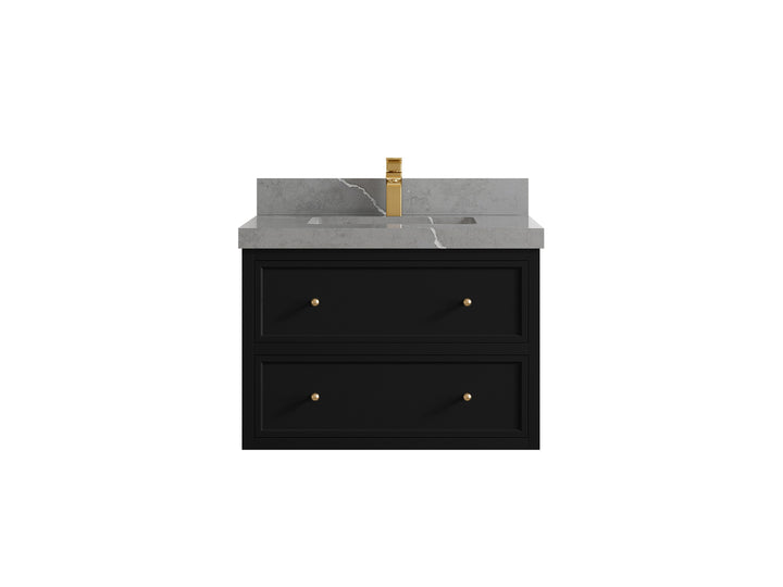 Roswell Floating 30 in. W x 22 in. D Single Sink Bathroom Vanity - photo 35
