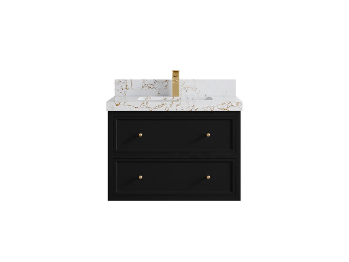 Roswell Floating 30 in. W x 22 in. D Single Sink Bathroom Vanity - photo 39