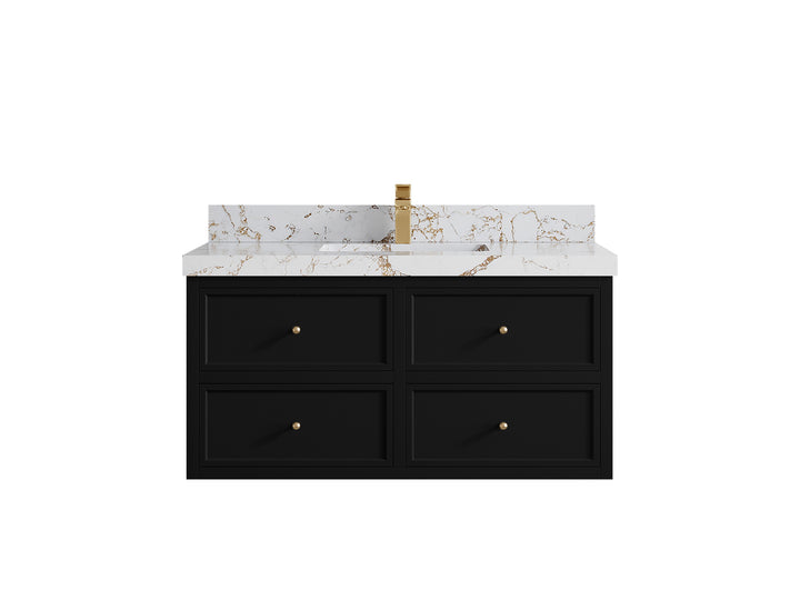 Roswell Floating 42 in. W x 22 in. D Single Sink Bathroom Vanity - photo 39