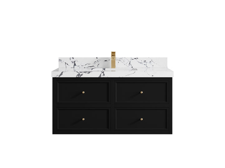 Roswell Floating 42 in. W x 22 in. D Single Sink Bathroom Vanity - photo 41