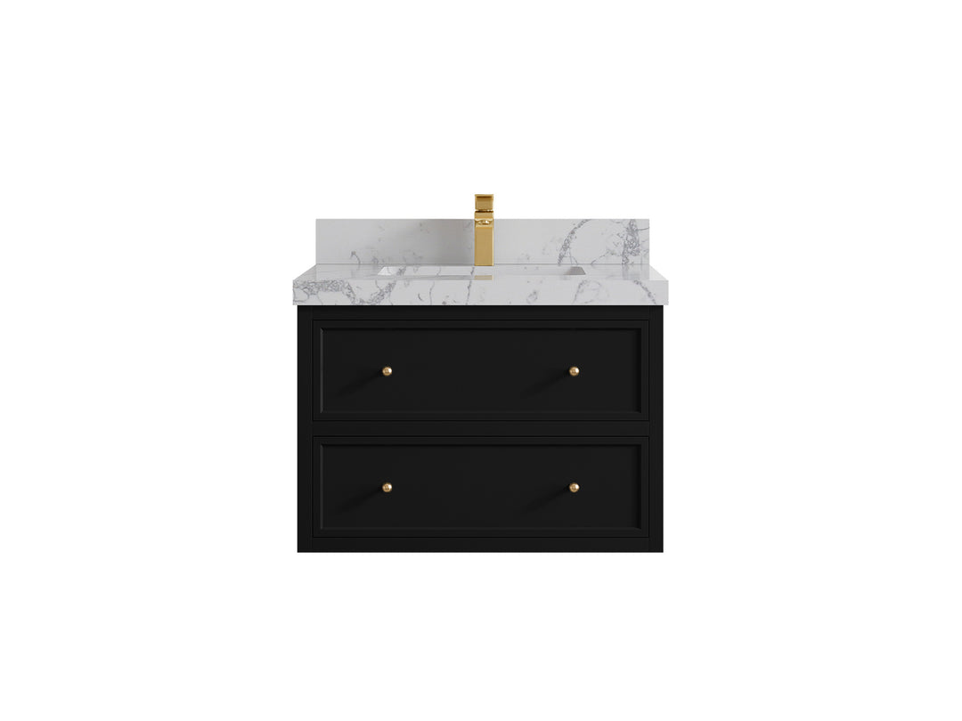 Roswell Floating 30 in. W x 22 in. D Single Sink Bathroom Vanity
