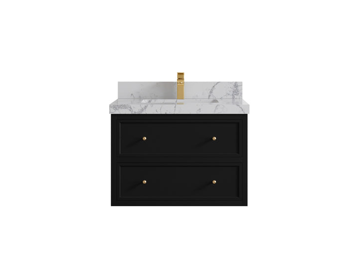 Roswell Floating 30 in. W x 22 in. D Single Sink Bathroom Vanity - photo 43
