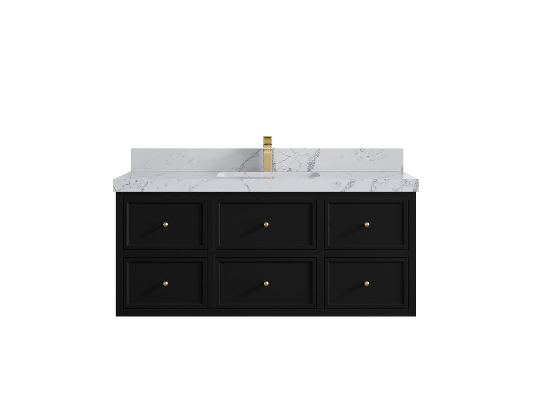 Roswell Floating 48 in. W x 22 in. D Single Sink Bathroom Vanity