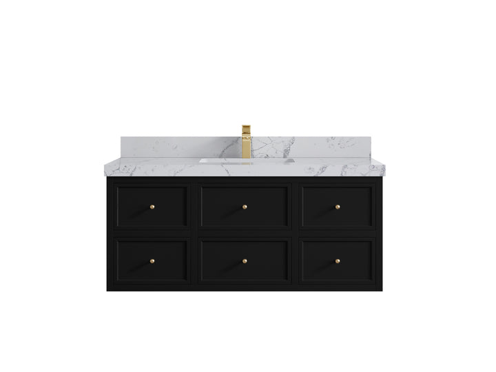Roswell Floating 48 in. W x 22 in. D Single Sink Bathroom Vanity - photo 41