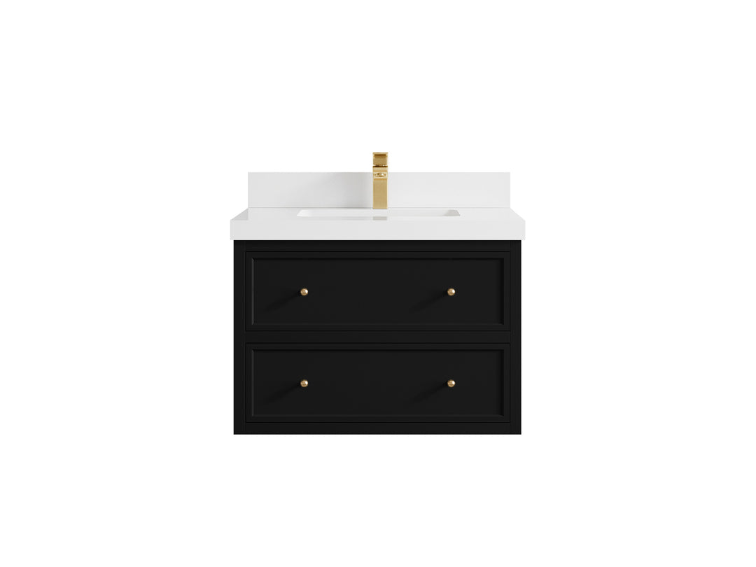 Roswell Floating 30 in. W x 22 in. D Single Sink Bathroom Vanity