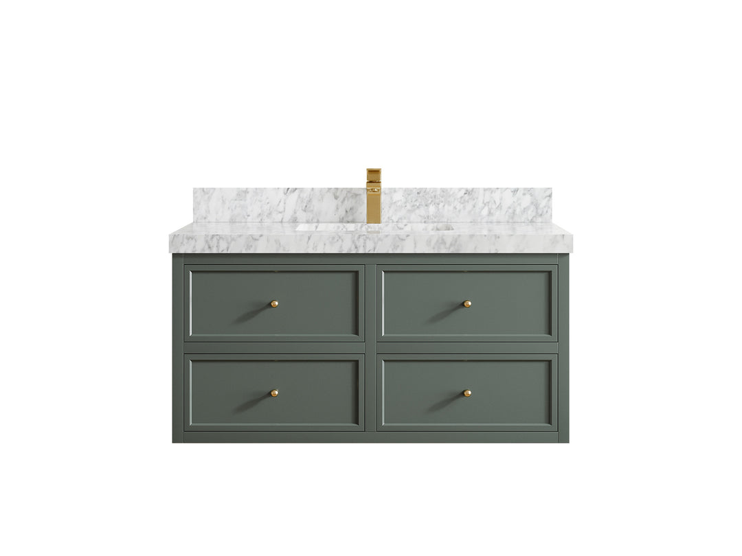 Roswell Floating 42 in. W x 22 in. D Single Sink Bathroom Vanity