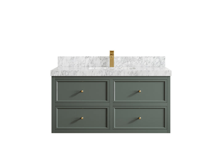 Roswell Floating 42 in. W x 22 in. D Single Sink Bathroom Vanity - photo 11