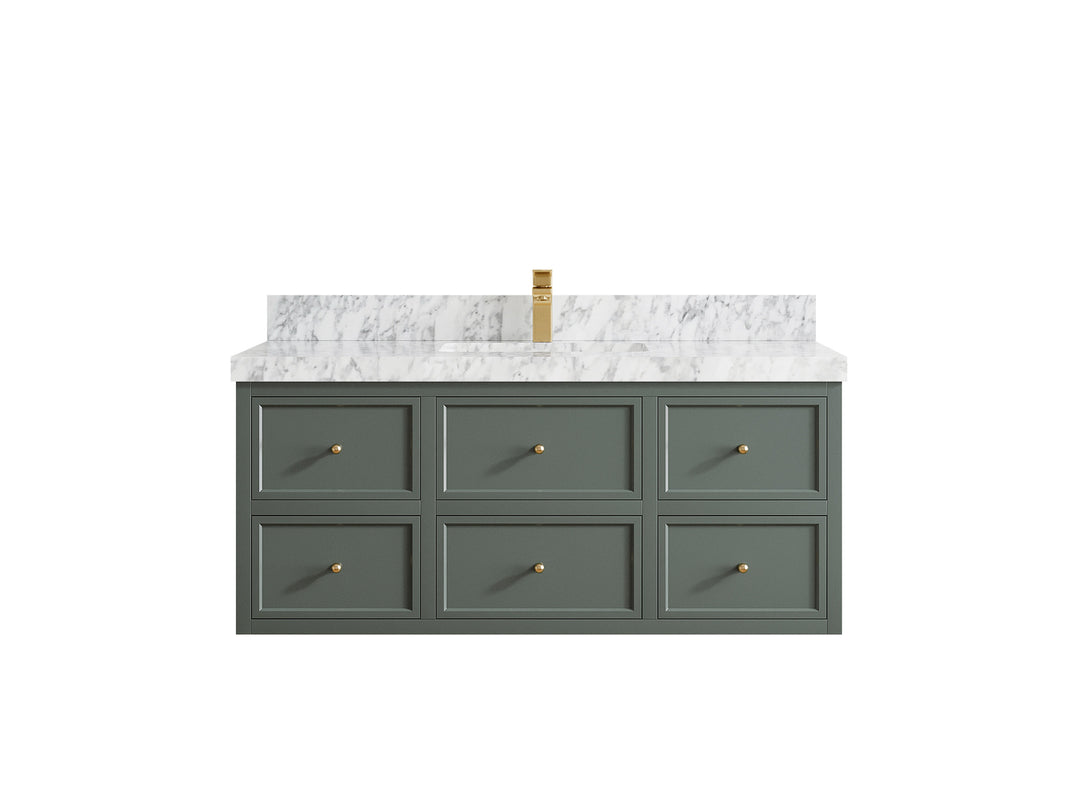 Roswell Floating 48 in. W x 22 in. D Single Sink Bathroom Vanity