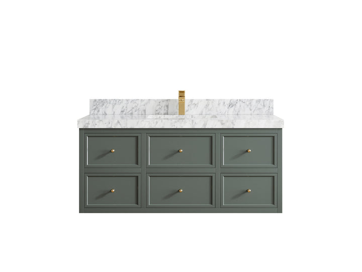Roswell Floating 48 in. W x 22 in. D Single Sink Bathroom Vanity - photo 11