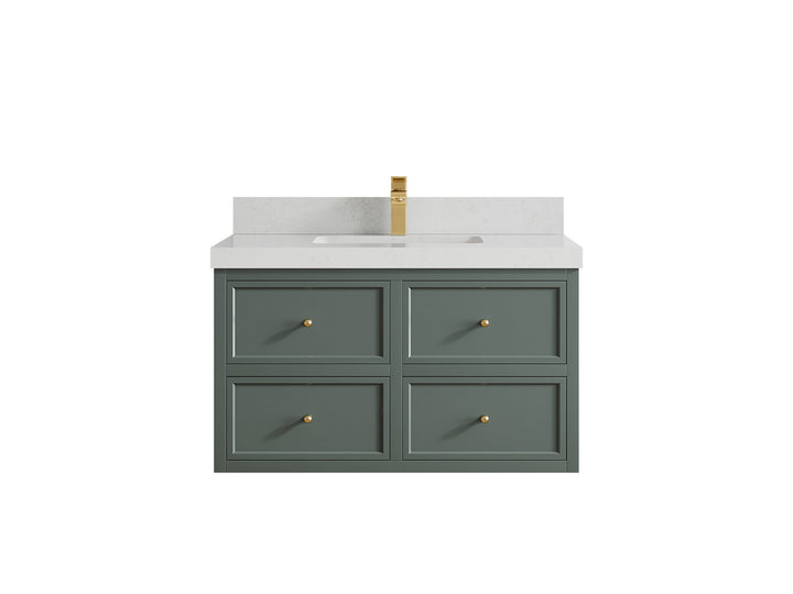 Roswell Floating 36 in. W x 22 in. D Center Sink Bathroom Vanity - photo 13