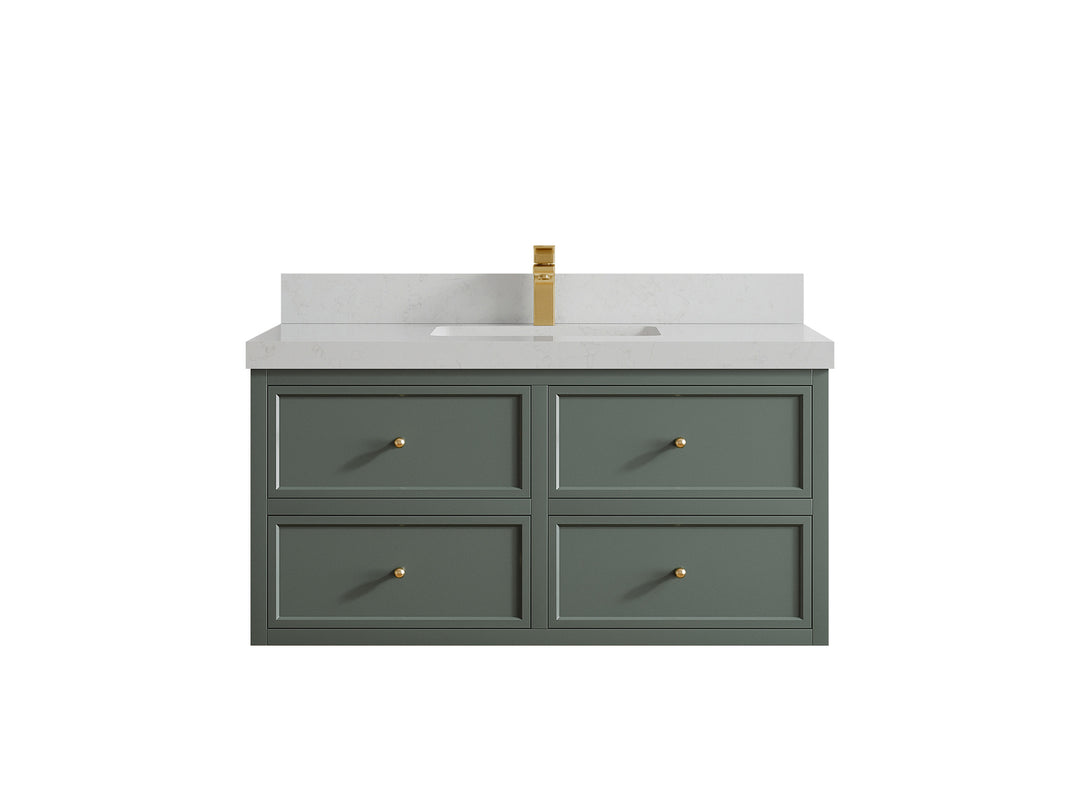 Roswell Floating 42 in. W x 22 in. D Single Sink Bathroom Vanity