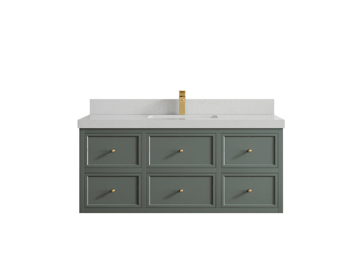 Roswell Floating 48 in. W x 22 in. D Single Sink Bathroom Vanity - photo 13