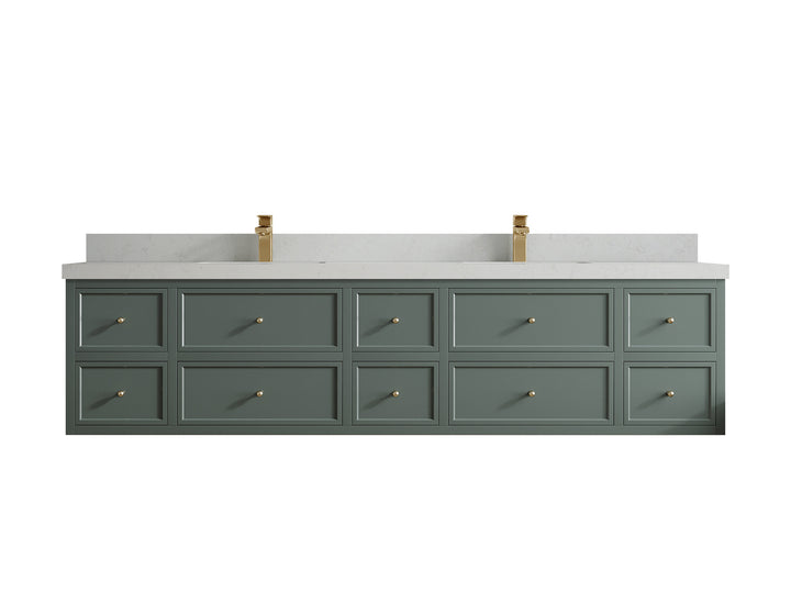 Roswell Floating 84 in. W x 22 in. D Double Sink Bathroom Vanity - photo 13