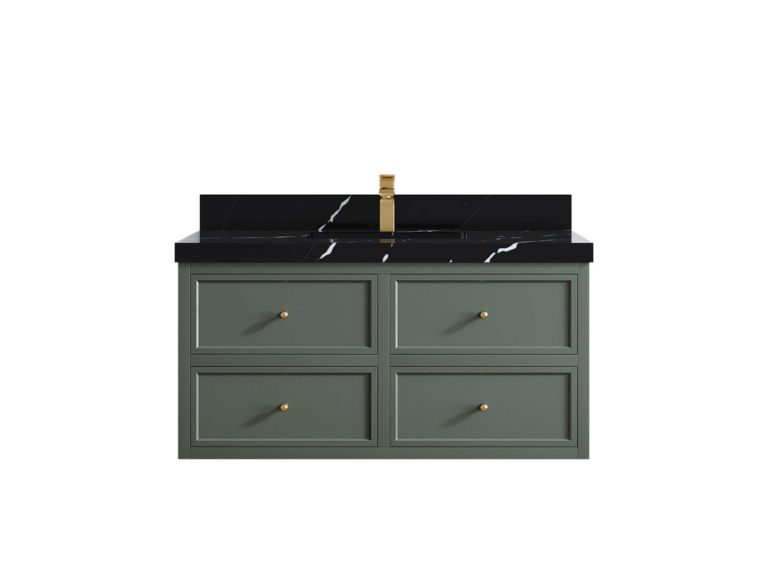 Roswell Floating 42 in. W x 22 in. D Single Sink Bathroom Vanity