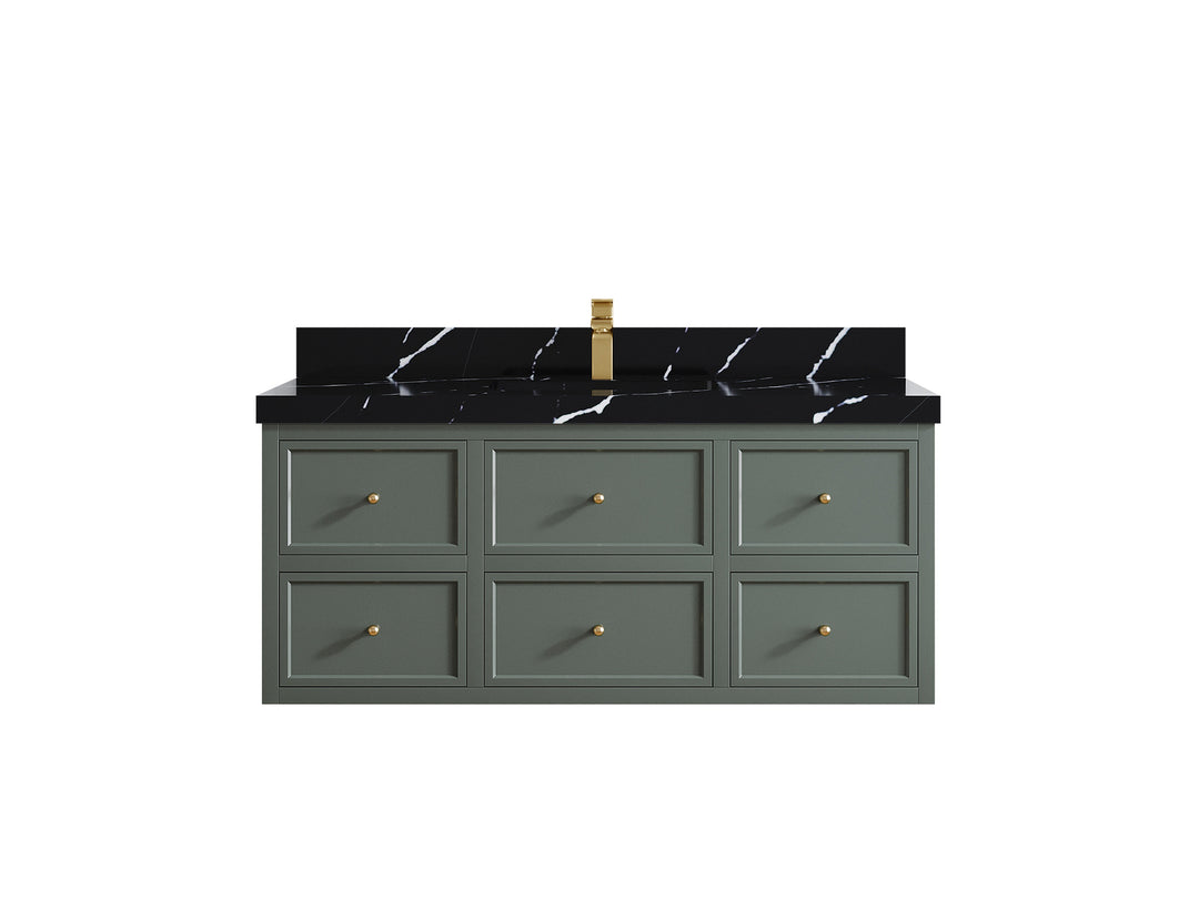 Roswell Floating 48 in. W x 22 in. D Single Sink Bathroom Vanity