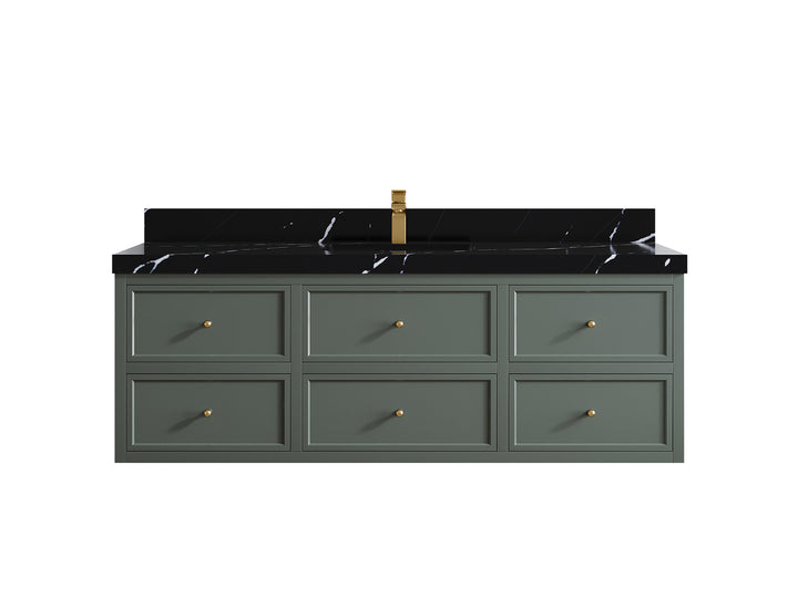 Roswell Floating 60 in. W x 22 in. D Single Sink Bathroom Vanity - photo 9
