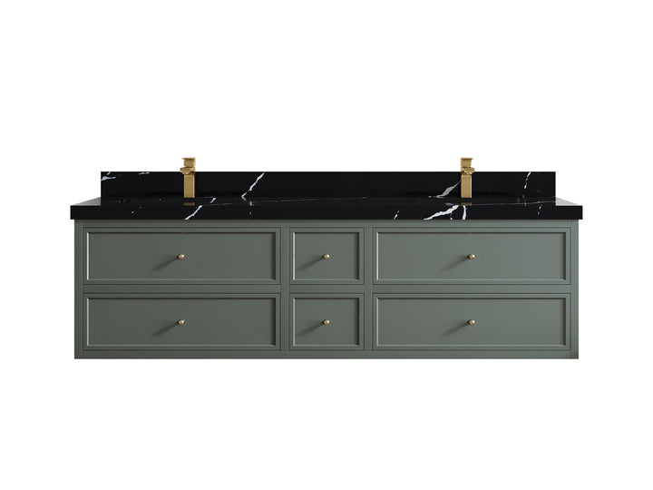 Roswell Floating 72 in. W x 22 in. D Double Sink Bathroom Vanity - photo 9