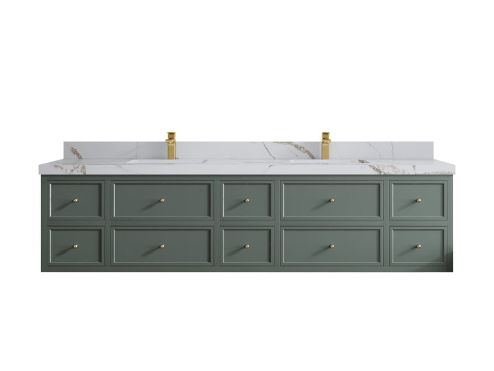 Roswell Floating 84 in. W x 22 in. D Double Sink Bathroom Vanity - photo 15