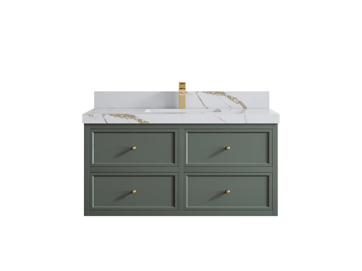 Roswell Floating 42 in. W x 22 in. D Single Sink Bathroom Vanity - photo 15