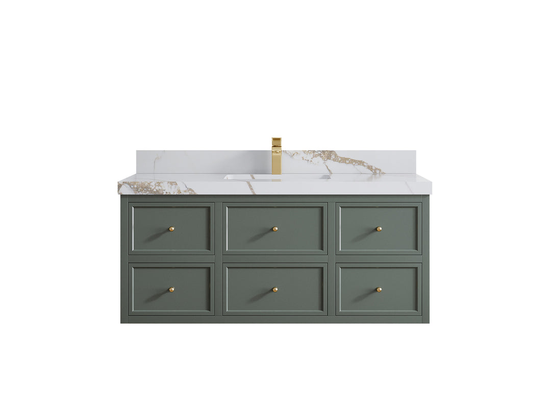 Roswell Floating 48 in. W x 22 in. D Single Sink Bathroom Vanity