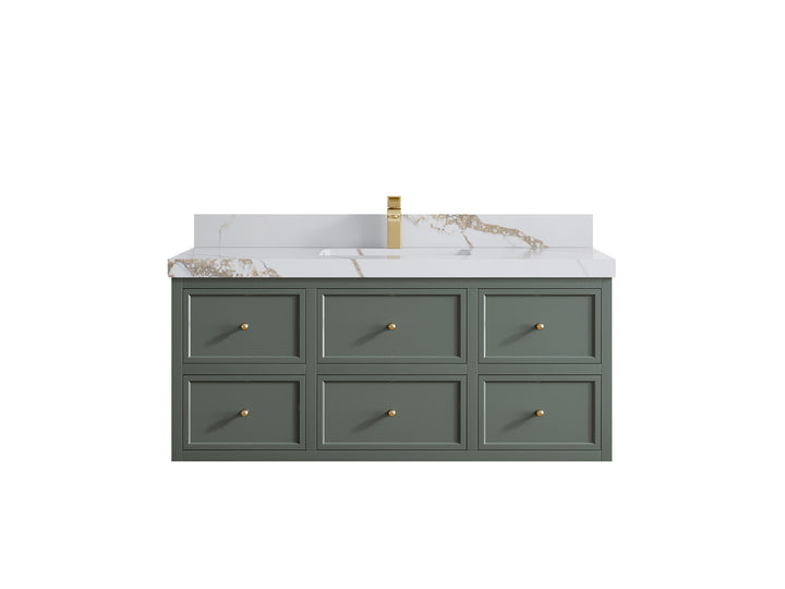 Roswell Floating 48 in. W x 22 in. D Single Sink Bathroom Vanity - photo 15