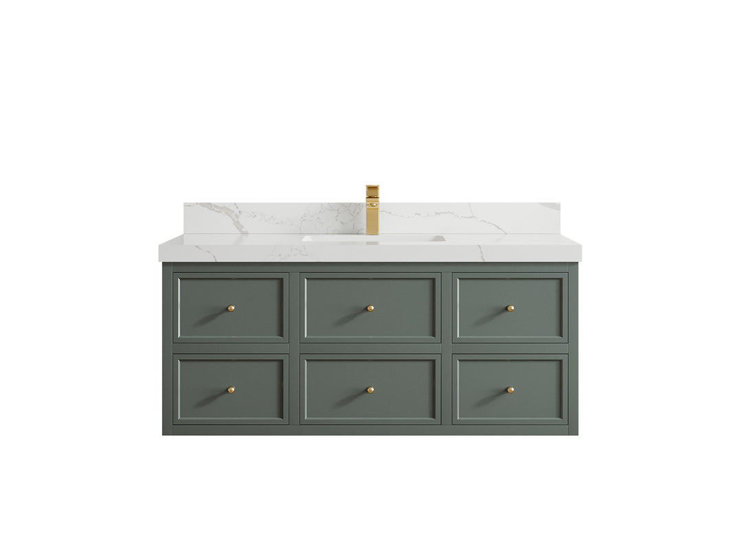 Roswell Floating 48 in. W x 22 in. D Single Sink Bathroom Vanity