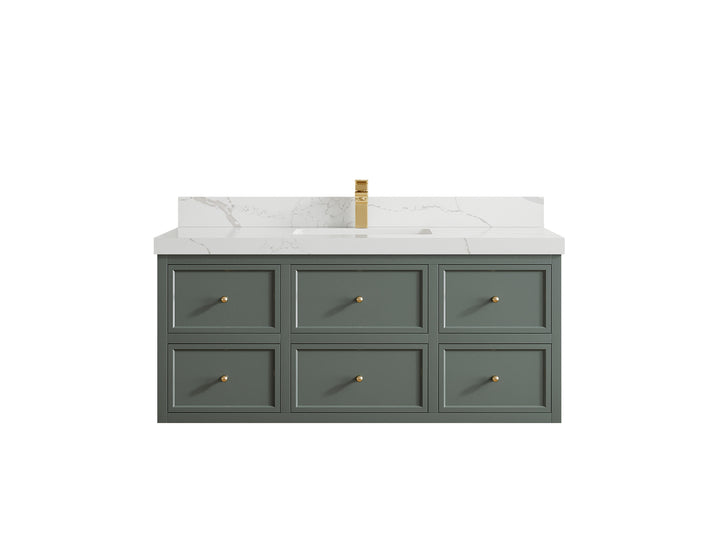 Roswell Floating 48 in. W x 22 in. D Single Sink Bathroom Vanity - photo 17