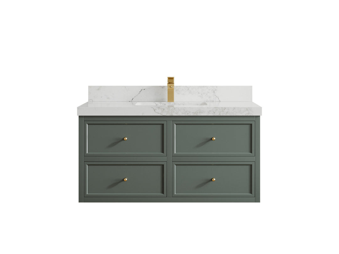 Roswell Floating 42 in. W x 22 in. D Single Sink Bathroom Vanity