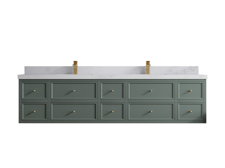 Roswell Floating 84 in. W x 22 in. D Double Sink Bathroom Vanity - photo 19