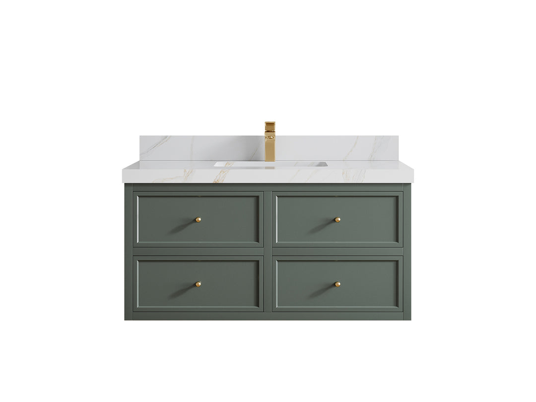 Roswell Floating 42 in. W x 22 in. D Single Sink Bathroom Vanity
