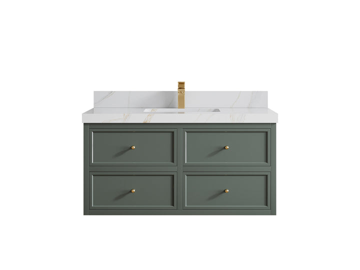 Roswell Floating 42 in. W x 22 in. D Single Sink Bathroom Vanity - photo 21