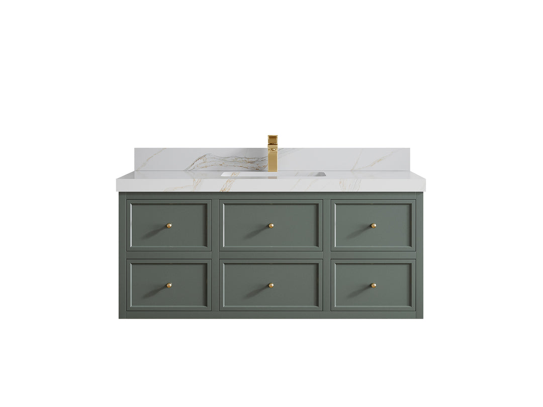 Roswell Floating 48 in. W x 22 in. D Single Sink Bathroom Vanity
