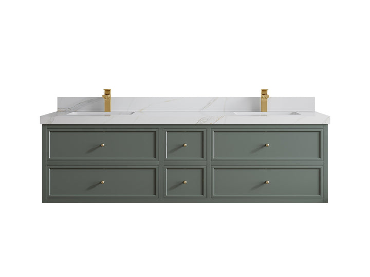 Roswell Floating 72 in. W x 22 in. D Double Sink Bathroom Vanity - photo 17
