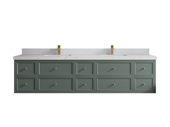 Roswell Floating 84 in. W x 22 in. D Double Sink Bathroom Vanity - photo 21