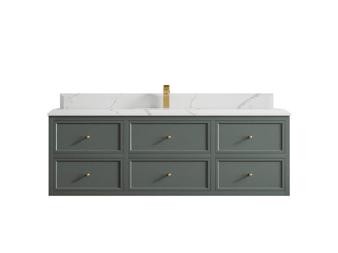 Roswell Floating 60 in. W x 22 in. D Single Sink Bathroom Vanity