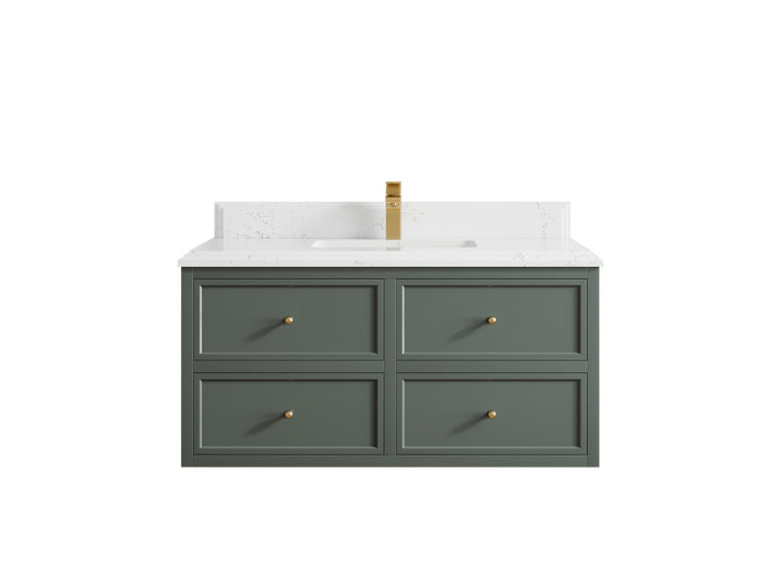 Roswell Floating 42 in. W x 22 in. D Single Sink Bathroom Vanity - photo 25