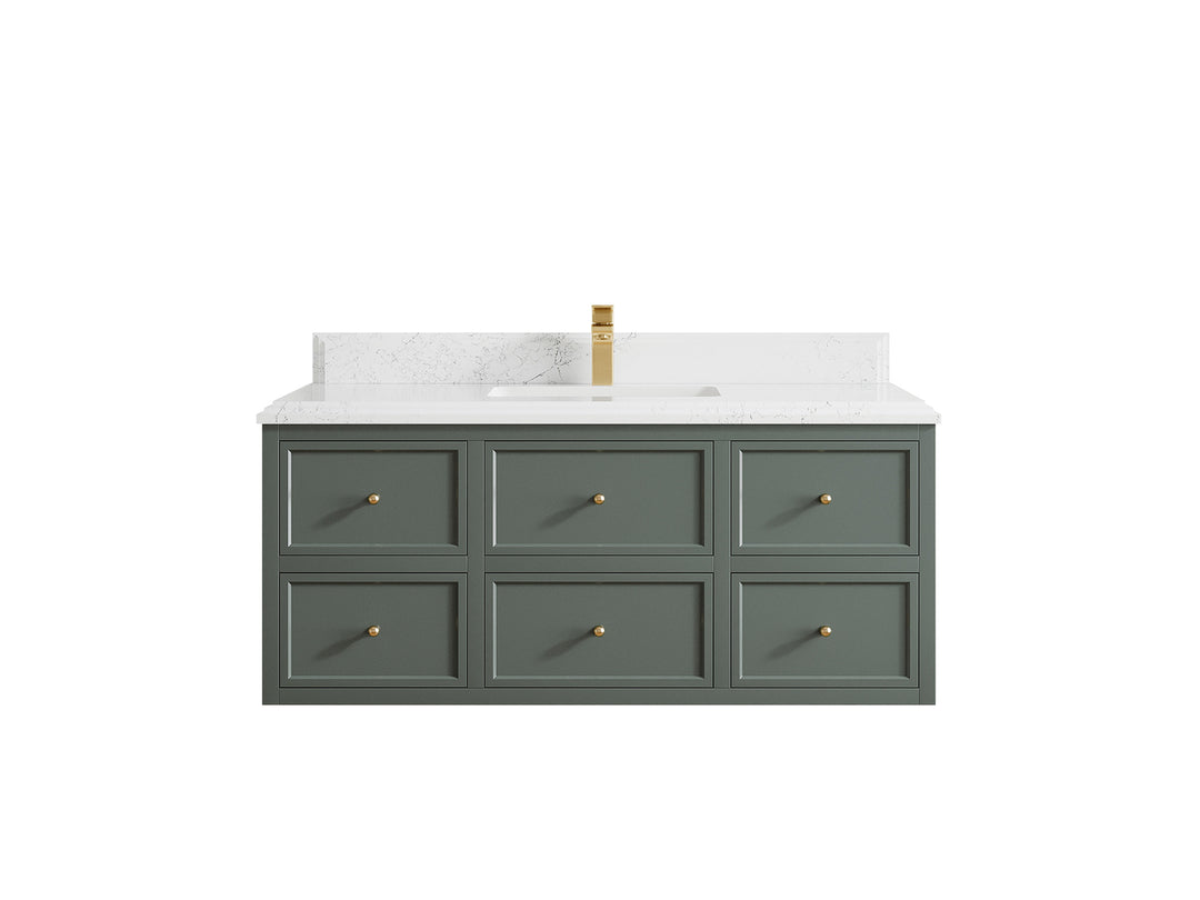 Roswell Floating 48 in. W x 22 in. D Single Sink Bathroom Vanity