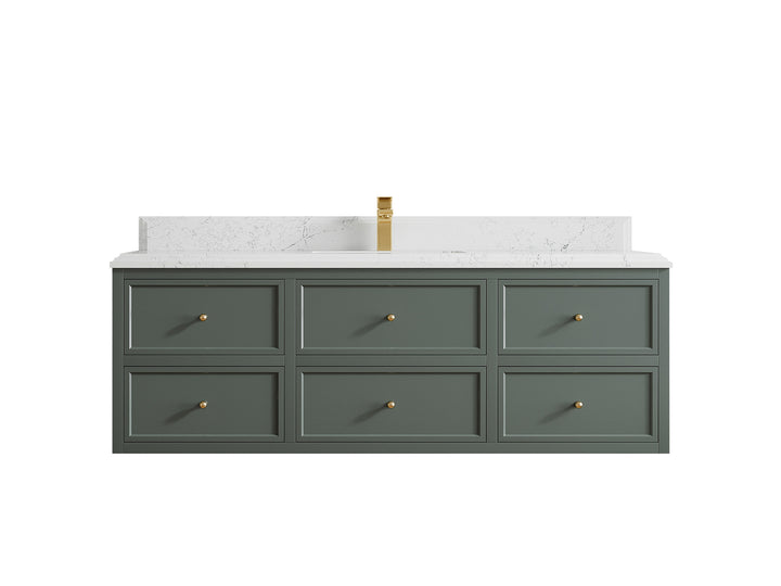 Roswell Floating 60 in. W x 22 in. D Single Sink Bathroom Vanity - photo 25