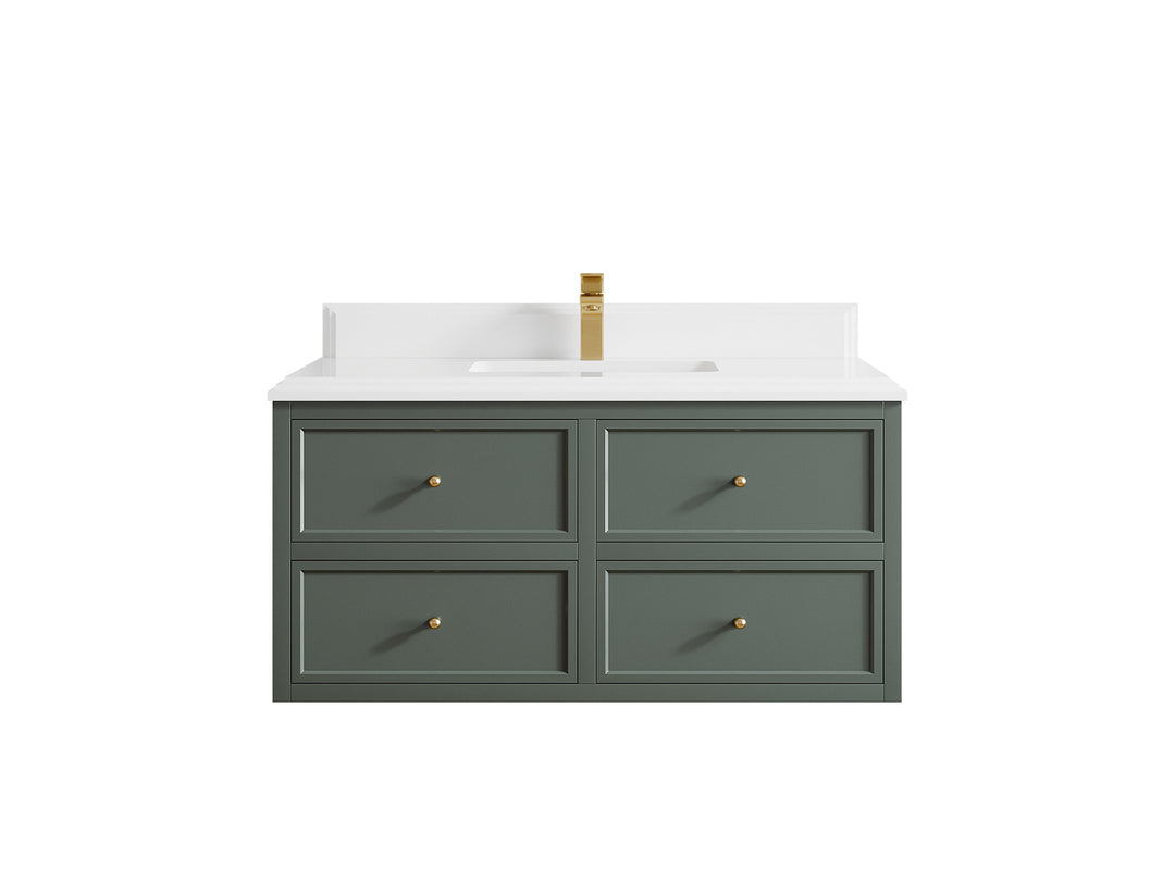 Roswell Floating 42 in. W x 22 in. D Single Sink Bathroom Vanity