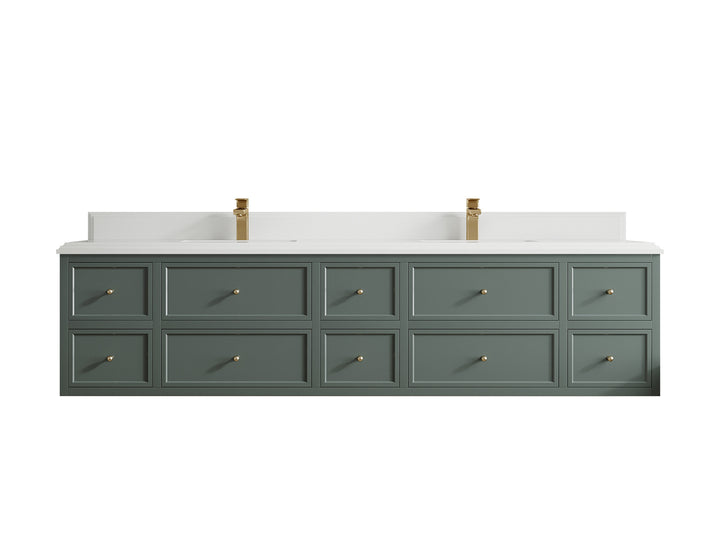 Roswell Floating 84 in. W x 22 in. D Double Sink Bathroom Vanity - photo 27
