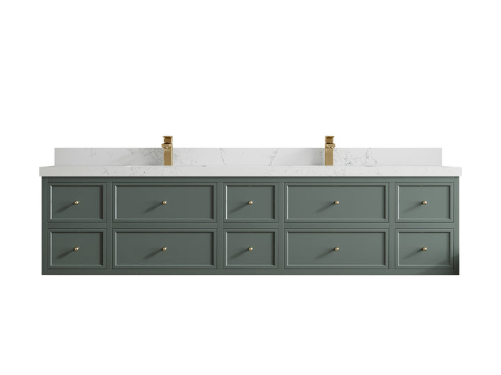 Roswell Floating 84 in. W x 22 in. D Double Sink Bathroom Vanity - photo 29