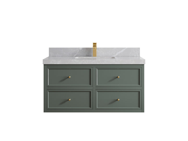 Roswell Floating 42 in. W x 22 in. D Single Sink Bathroom Vanity - photo 31