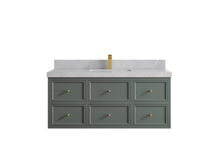 Roswell Floating 48 in. W x 22 in. D Single Sink Bathroom Vanity - photo 31