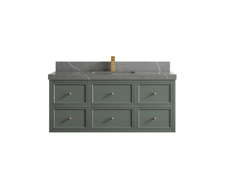 Roswell Floating 48 in. W x 22 in. D Single Sink Bathroom Vanity - photo 33