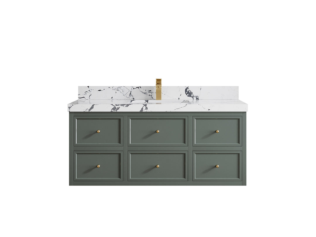 Roswell Floating 48 in. W x 22 in. D Single Sink Bathroom Vanity