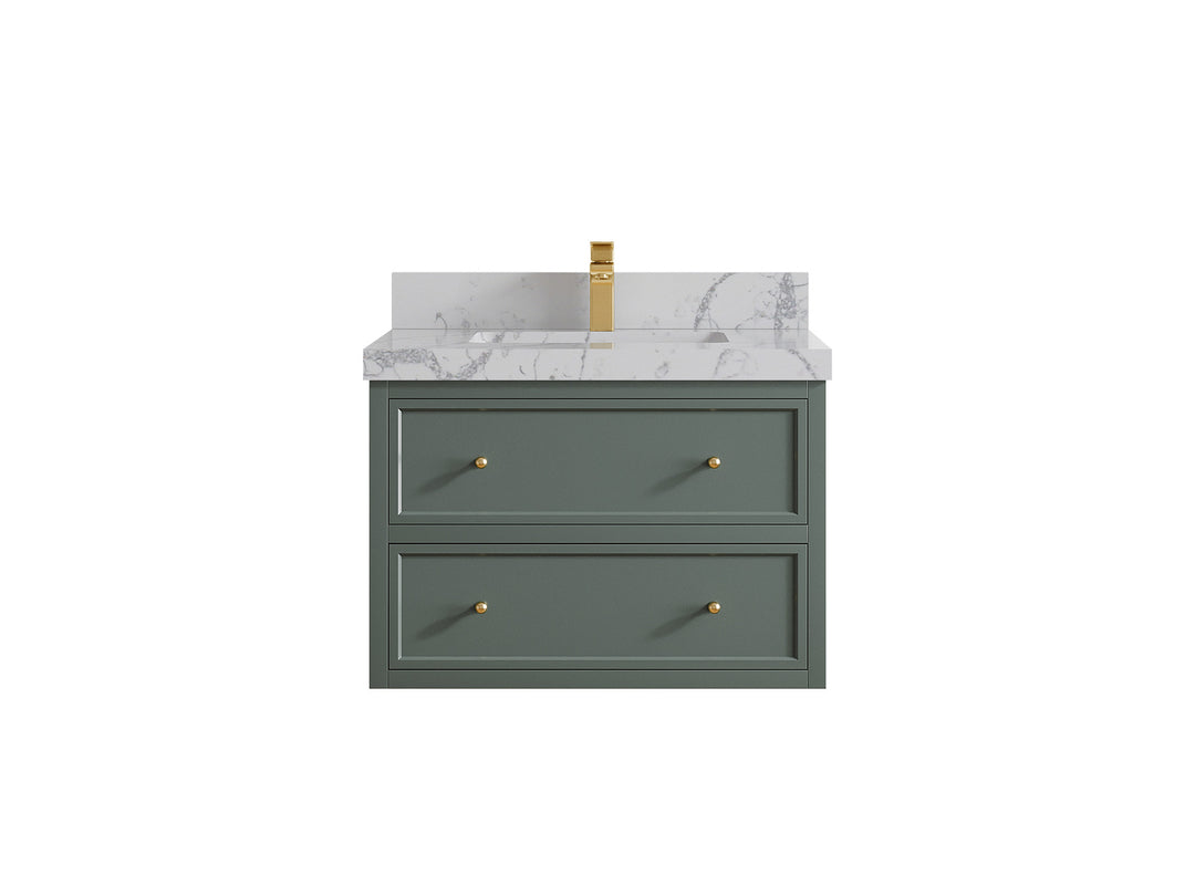 Roswell Floating 30 in. W x 22 in. D Single Sink Bathroom Vanity
