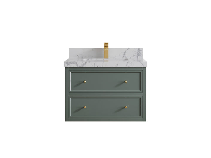 Roswell Floating 30 in. W x 22 in. D Single Sink Bathroom Vanity - photo 41