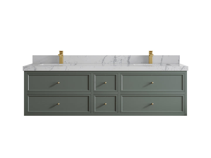 Roswell Floating 72 in. W x 22 in. D Double Sink Bathroom Vanity - photo 41