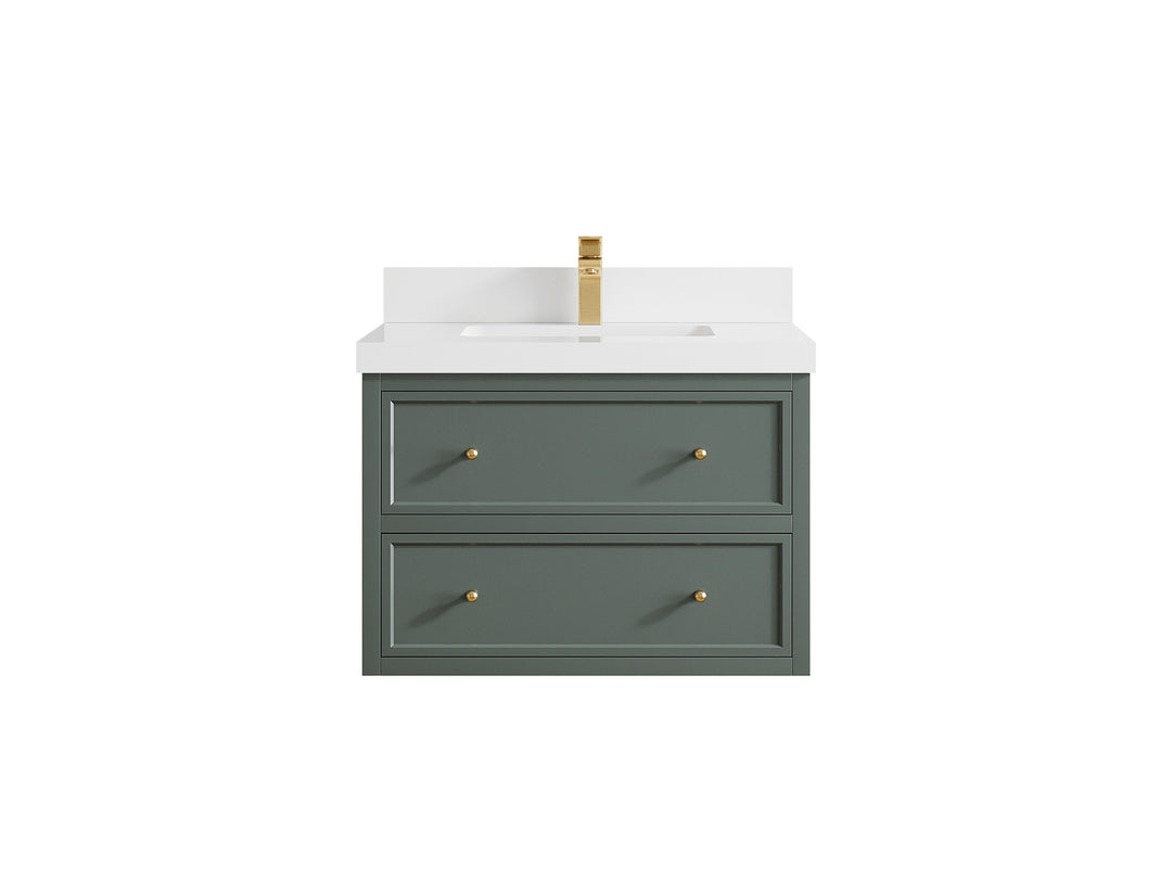Roswell Floating 30 in. W x 22 in. D Single Sink Bathroom Vanity