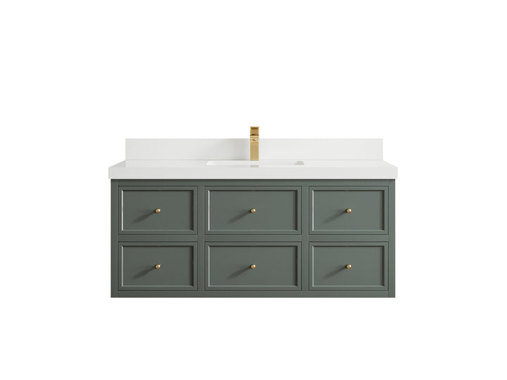 Roswell Floating 48 in. W x 22 in. D Single Sink Bathroom Vanity - photo 43
